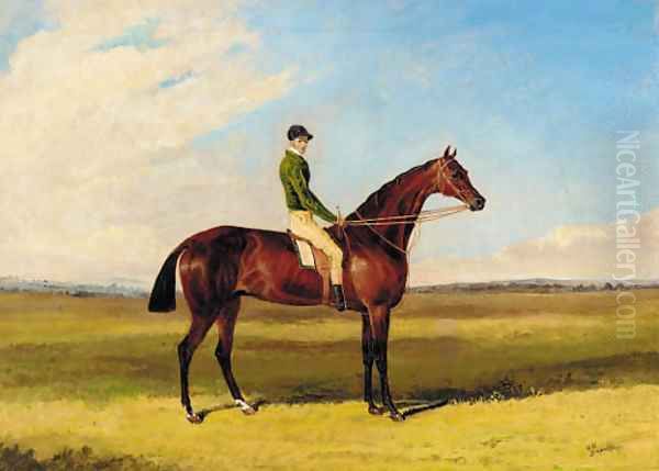 Priam with Sam Day up Oil Painting by English School