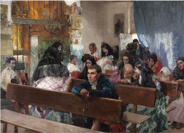 El Bautizo (the Christening) Oil Painting by Joaquin Sorolla Y Bastida