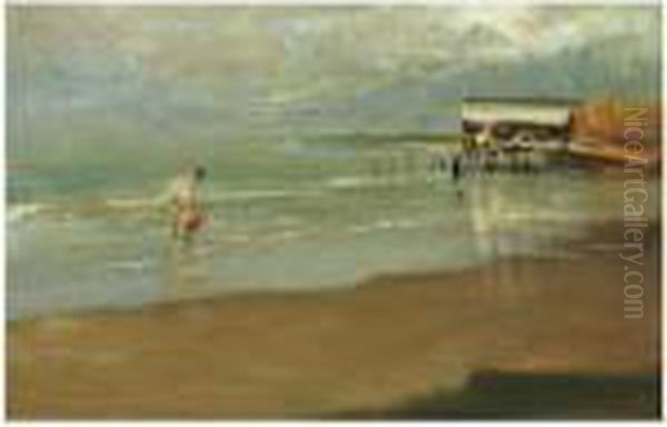 Playa De Galicia (beach In Galicia) Oil Painting by Joaquin Sorolla Y Bastida