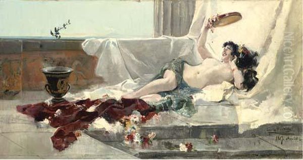 Bacante Oil Painting by Joaquin Sorolla Y Bastida