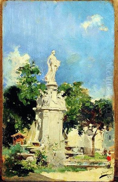 Fuente De Apolo Oil Painting by Joaquin Sorolla Y Bastida