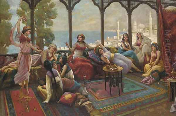 The odalisques Oil Painting by English School