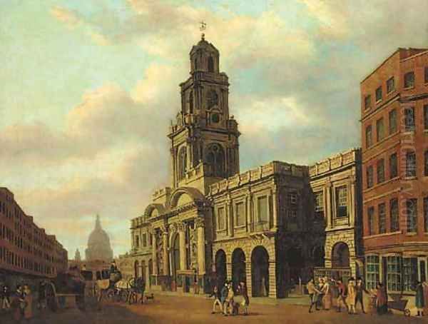 The second Royal Exchange Oil Painting by English School