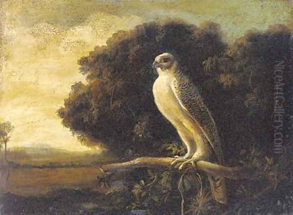 An eagle surveying its territory Oil Painting by English School