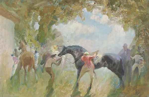 Before the race 3 Oil Painting by English School