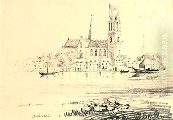 Dordrecht Oil Painting by English School