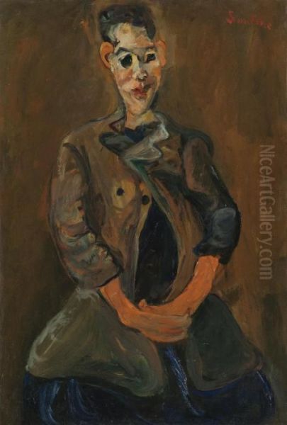 Portrait D'un Jeune Homme Oil Painting by Chaim Soutine