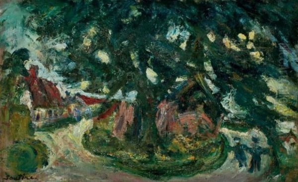 Paysage Oil Painting by Chaim Soutine