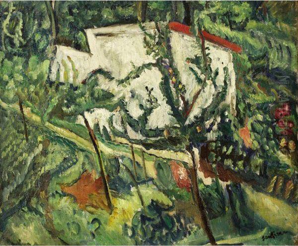 Maison De Clamart Oil Painting by Chaim Soutine