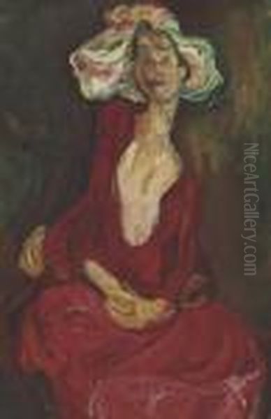 Le Grand Chapeau Oil Painting by Chaim Soutine