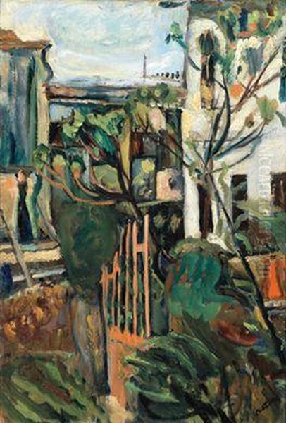 Maison Aux Environs De Paris Oil Painting by Chaim Soutine