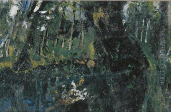 Paysage A Champigny (la Mare Aux Canards) Oil Painting by Chaim Soutine