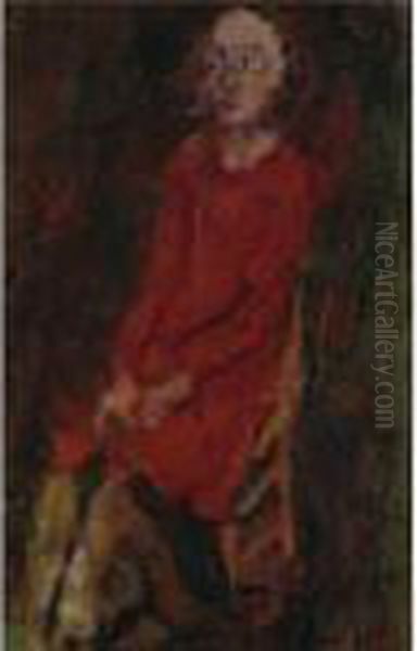 Jeune Femme En Rouge Oil Painting by Chaim Soutine