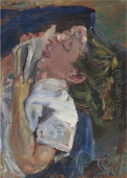 La Liseuse Endormie (madeleine Castaing) Oil Painting by Chaim Soutine