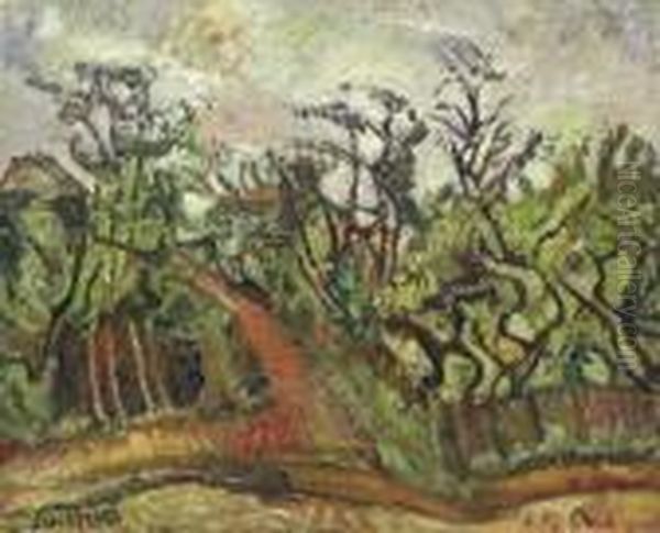 La Foret Oil Painting by Chaim Soutine