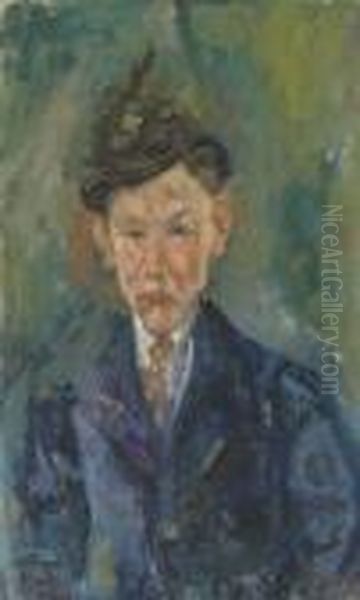 Le Jeune Homme Au Petit Chapeau Oil Painting by Chaim Soutine