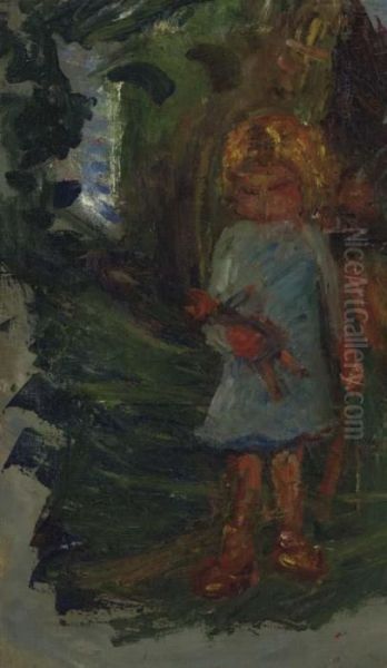 Jeune Fille Oil Painting by Chaim Soutine