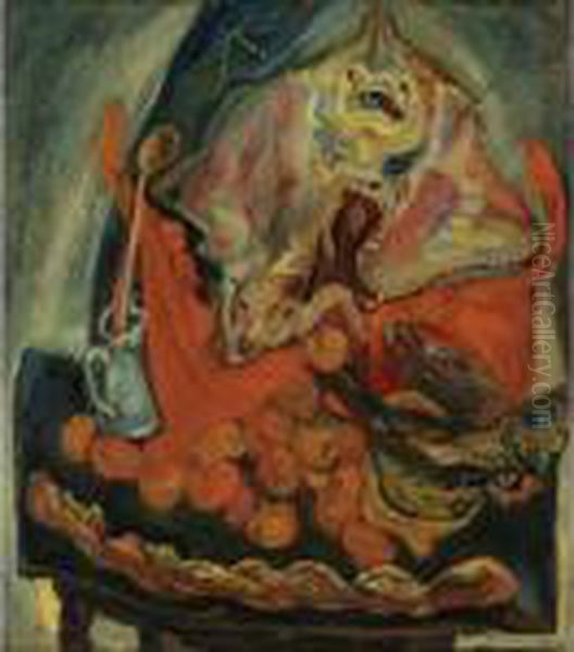 Nature Morte A La Raie Oil Painting by Chaim Soutine