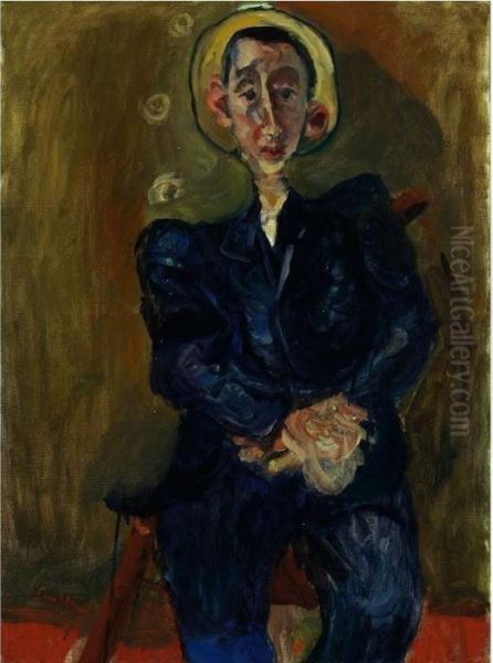 Le Garcon En Bleu Oil Painting by Chaim Soutine