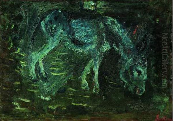 L'ane, Vers 1934 Oil Painting by Chaim Soutine