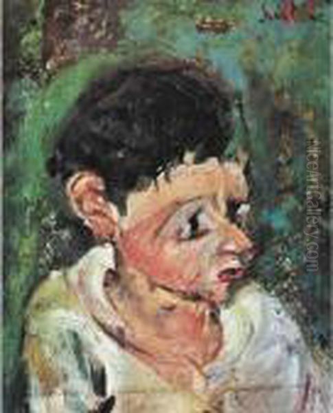 Portrait De Charlot Oil Painting by Chaim Soutine