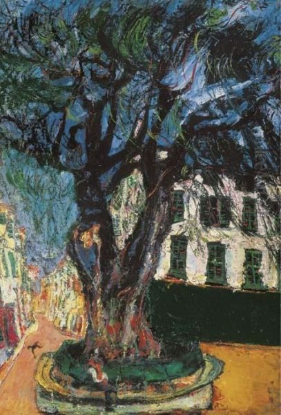 L'arbre De Vence Oil Painting by Chaim Soutine