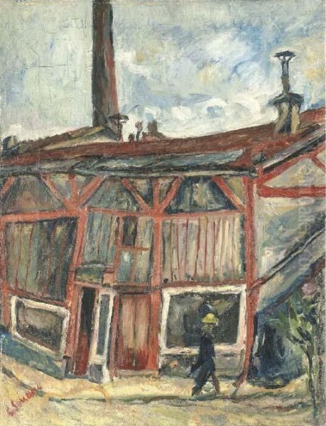 L'atelier De L'artiste A La Cite Falguiere Oil Painting by Chaim Soutine