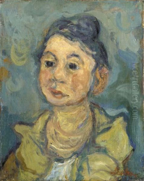 Portrait De Femme Oil Painting by Chaim Soutine