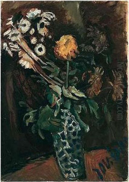 La Vase De Fleurs Oil Painting by Chaim Soutine