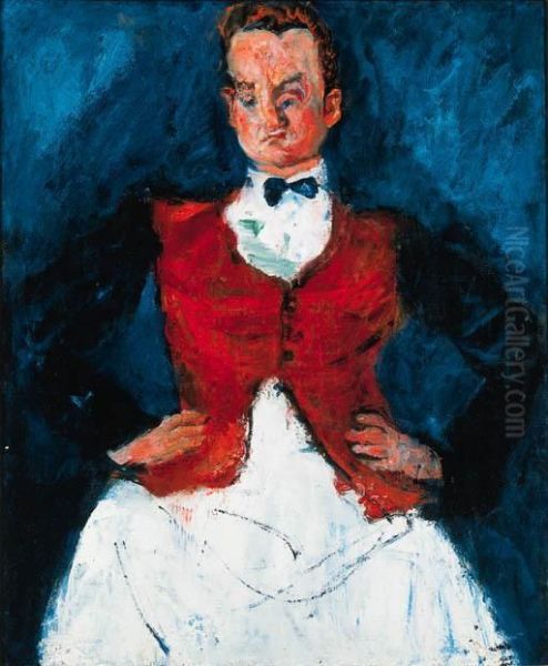 Le Maitre D'hotel Oil Painting by Chaim Soutine