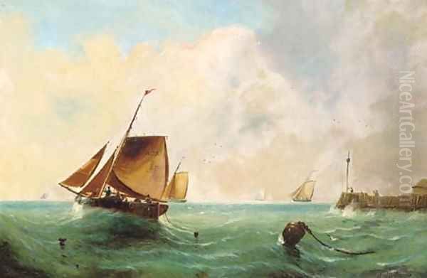 Heading out to sea Oil Painting by English School