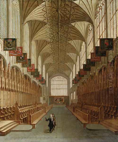 Interior of St. George's Chapel, Windsor Oil Painting by English School