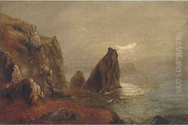 Mullion, Cornwall Oil Painting by English School