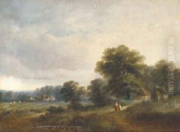 Returning home Oil Painting by English School