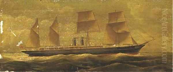 The Austral at full sail Oil Painting by English School