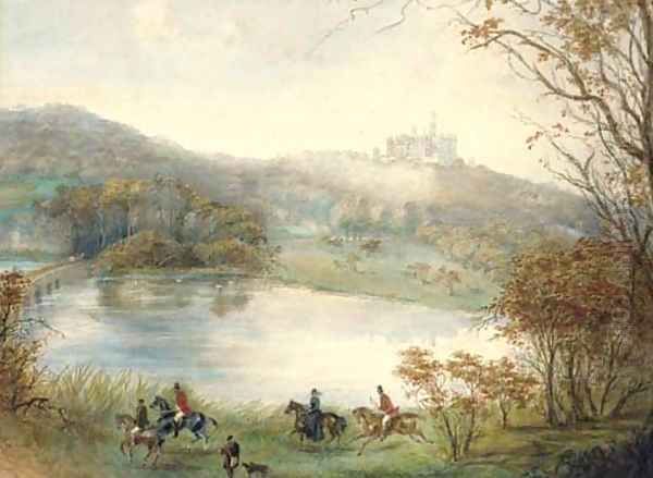 The Belvoir hunt Oil Painting by English School