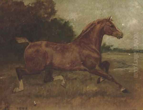 The Brookfield stud Oil Painting by English School