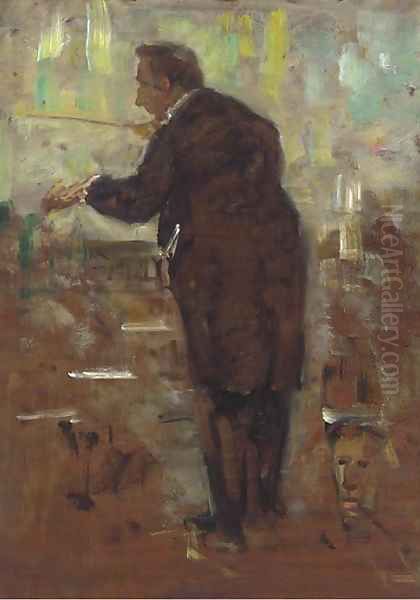 The conductor Oil Painting by English School