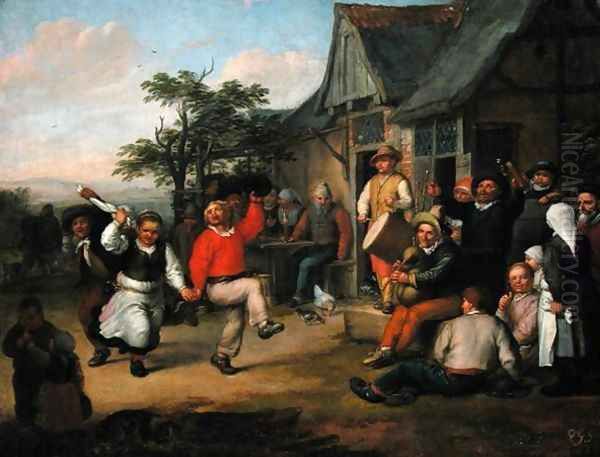 The Peasants Dance, 1678 Oil Painting by Matthias Scheits