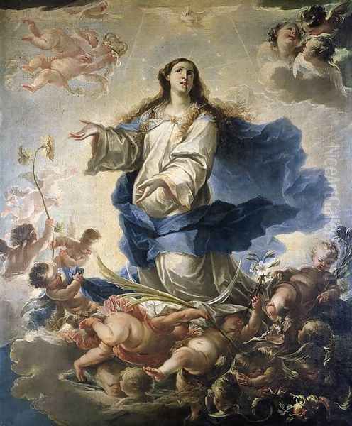 Immaculate Conception 1682 Oil Painting by Francisco de Solis