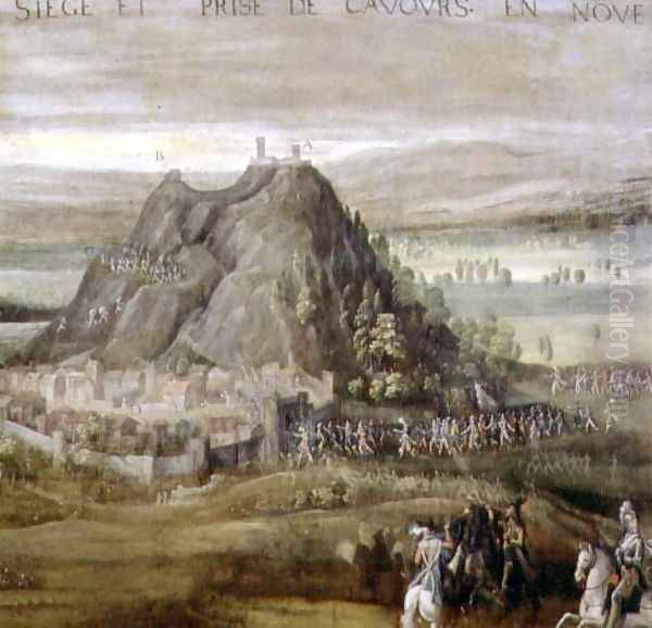 The Siege and Capture of Cavours in November 1592, 1611 Oil Painting by Antoine Schanaert