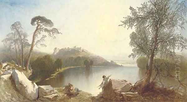 Sunshine on Llanberis, Wales Oil Painting by Henry Shirley