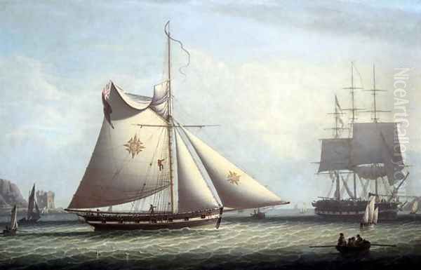 A Maltese Cutter, c.1780 Oil Painting by R. Saloman