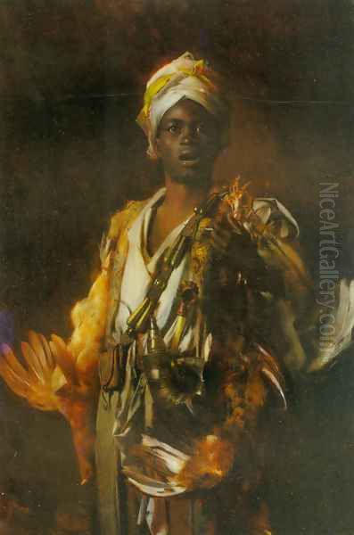 The Arab Hunter Oil Painting by George Seymour