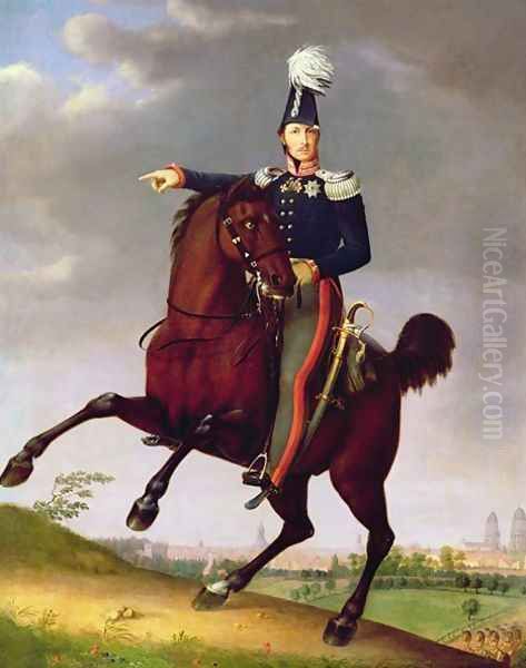 Friedrich Wilhelms III Oil Painting by Antonio Schrader