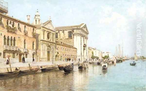 The Gesuiti, Venice Oil Painting by Rafael Senet y Perez