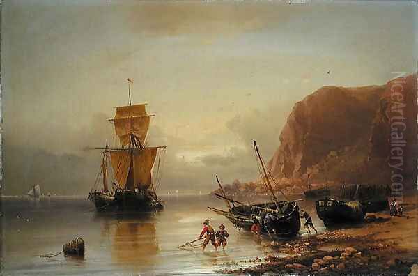 Helgoland Oil Painting by Eduard Schmidt