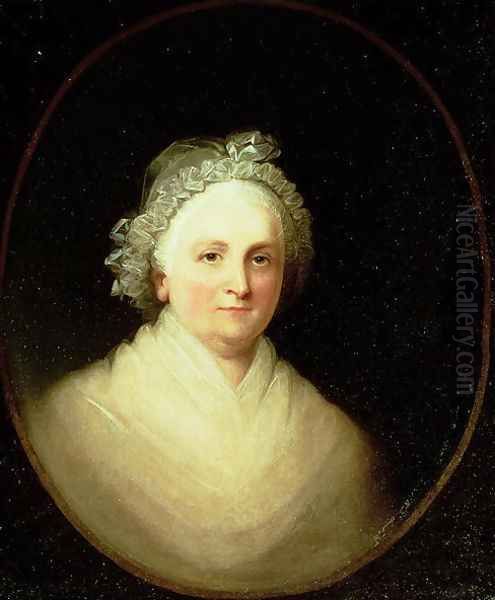 Portrait of Martha Washington Oil Painting by Jane Stuart