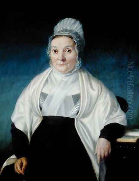 Portrait of Susannah Harvey, 1844 Oil Painting by W. Scott