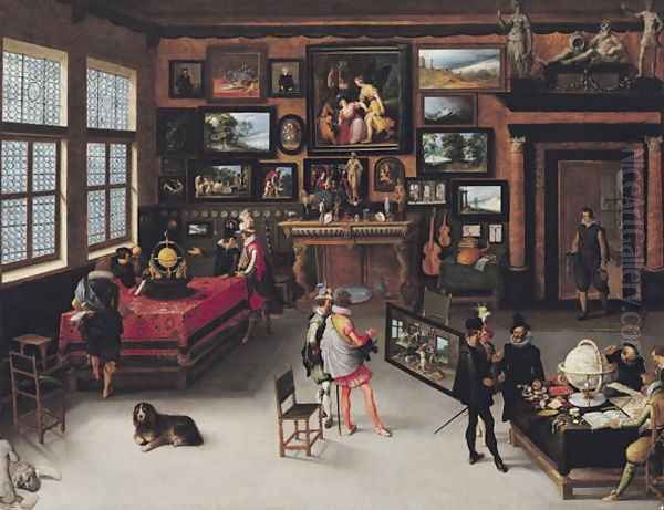 Science and the Arts Oil Painting by Adriaen van Stalbempt